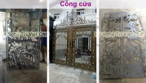 Cổng sắt cnc cho ngôi nhà thêm sang trọng