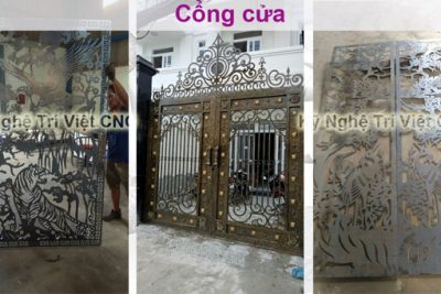Cổng sắt cnc cho ngôi nhà thêm sang trọng