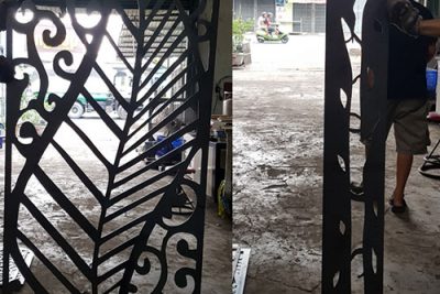 Gia công vách ngăn phòng khách