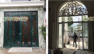 Cửa đi 2 cánh vừa đảm bảo thẩm mỹ vừa đảm bảo độ chắc chắn