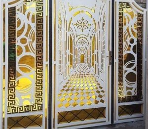 Mẫu cửa sắt 1 cánh cuốn hút cho nhà cấp 4